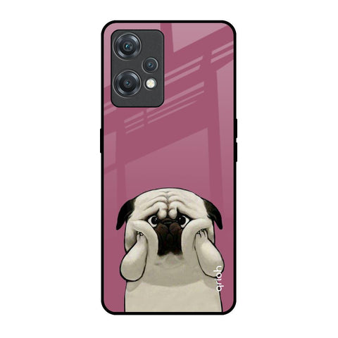 Funny Pug Face OnePlus Nord CE 2 Lite 5G Glass Back Cover Online