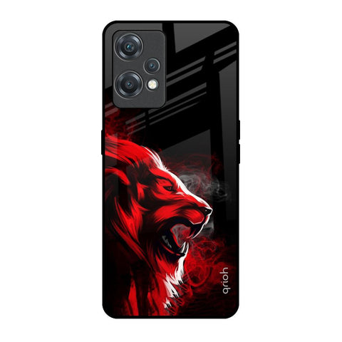 Red Angry Lion OnePlus Nord CE 2 Lite 5G Glass Back Cover Online