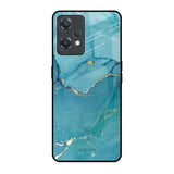 Blue Golden Glitter OnePlus Nord CE 2 Lite 5G Glass Back Cover Online