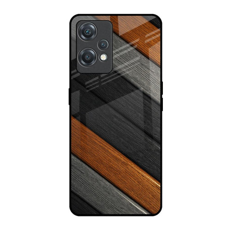 Tri Color Wood OnePlus Nord CE 2 Lite 5G Glass Back Cover Online