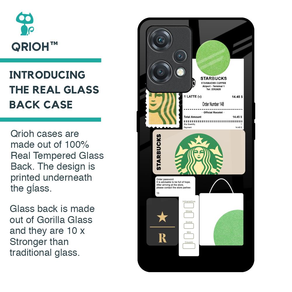Coffee Latte Glass Case for OnePlus Nord CE 2 Lite 5G