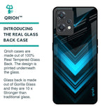 Vertical Blue Arrow Glass Case For OnePlus Nord CE 2 Lite 5G