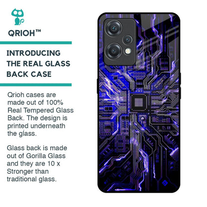 Techno Color Pattern Glass Case For OnePlus Nord CE 2 Lite 5G