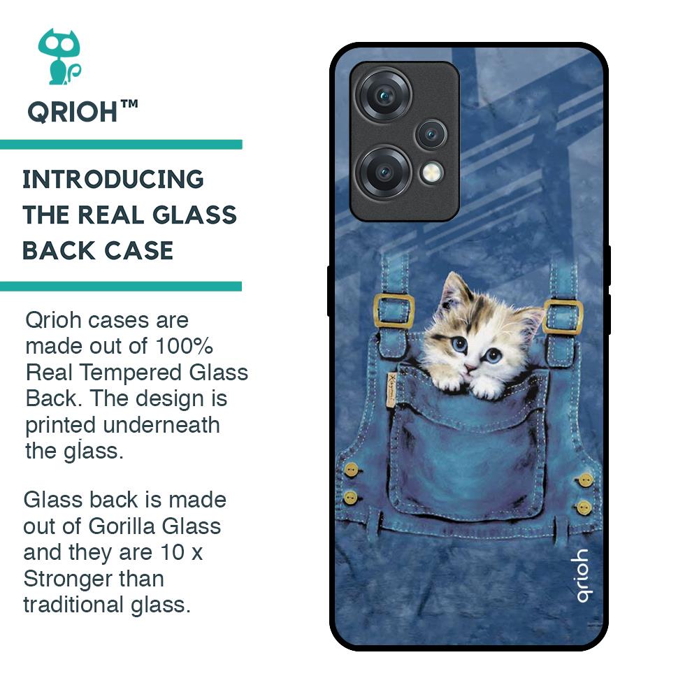 Kitty In Pocket Glass Case For OnePlus Nord CE 2 Lite 5G