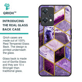 Purple Rhombus Marble Glass Case for OnePlus Nord CE 2 Lite 5G