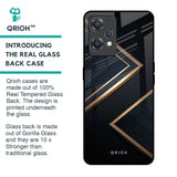 Sleek Golden & Navy Glass Case for OnePlus Nord CE 2 Lite 5G