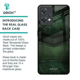 Green Leather Glass Case for OnePlus Nord CE 2 Lite 5G