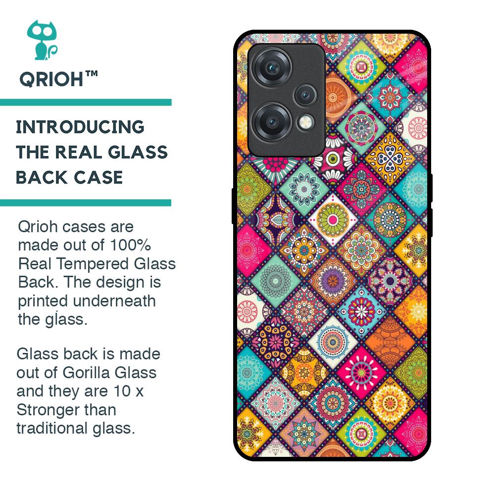 Multicolor Mandala Glass Case for OnePlus Nord CE 2 Lite 5G