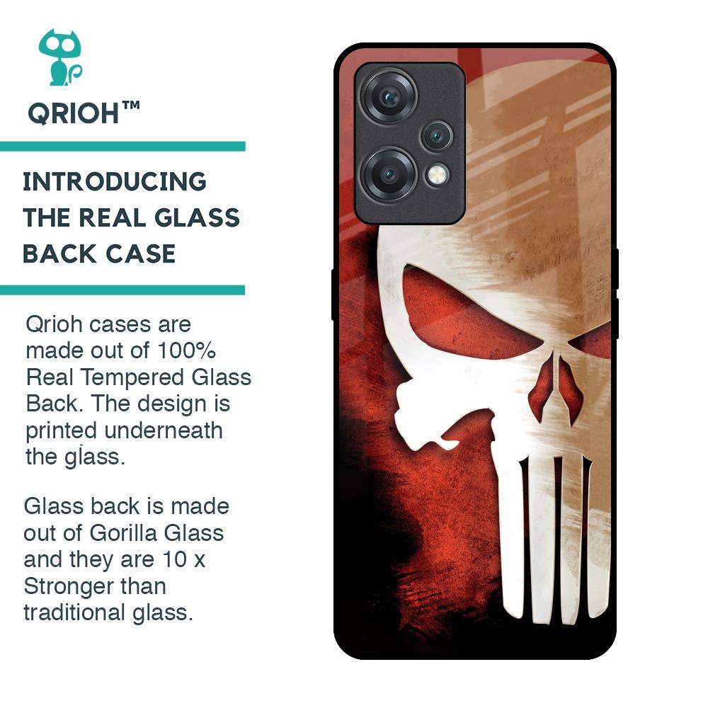 Red Skull Glass Case for OnePlus Nord CE 2 Lite 5G