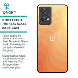 Orange Curve Pattern Glass Case for OnePlus Nord CE 2 Lite 5G