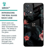 Tropical Art Flower Glass Case for OnePlus Nord CE 2 Lite 5G