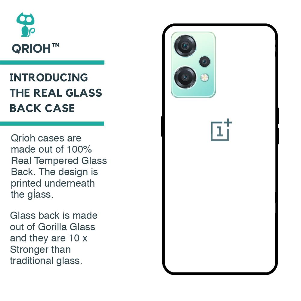 Arctic White Glass Case for OnePlus Nord CE 2 Lite 5G
