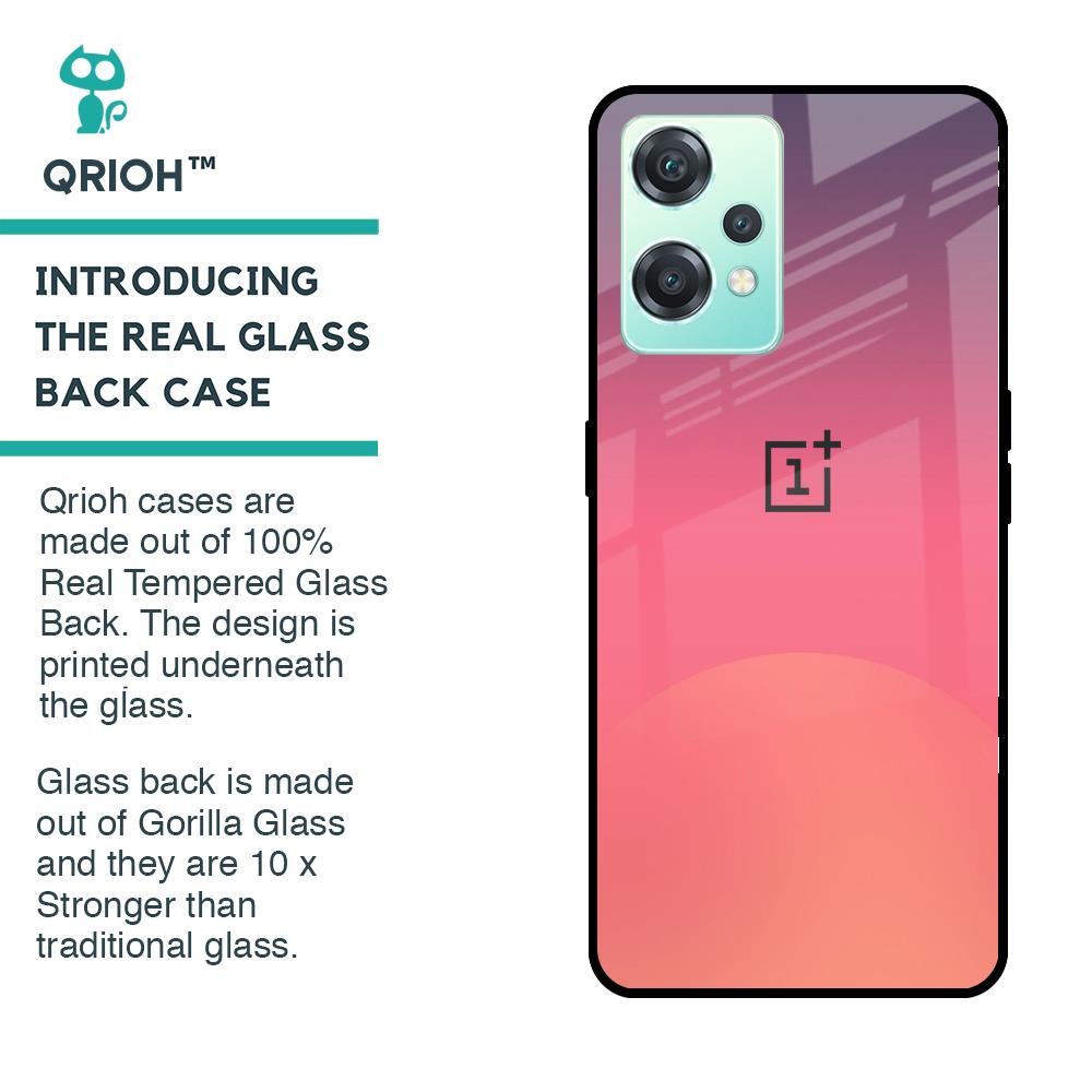 Sunset Orange Glass Case for OnePlus Nord CE 2 Lite 5G