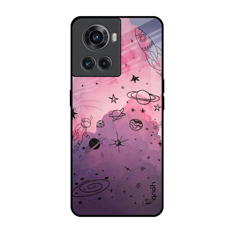 Space Doodles OnePlus 10R 5G Glass Back Cover Online