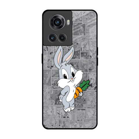 Cute Baby Bunny OnePlus 10R 5G Glass Back Cover Online