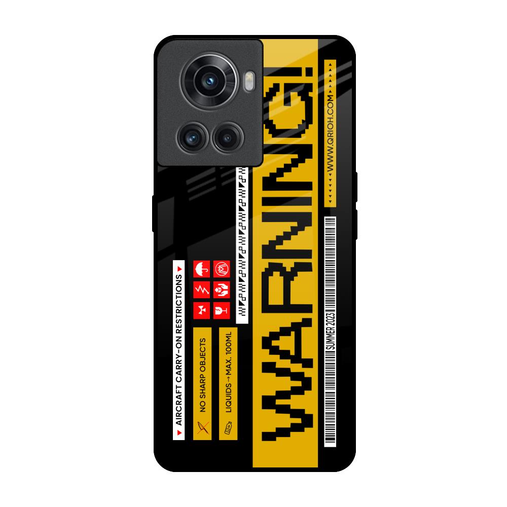 Aircraft Warning OnePlus 10R 5G Glass Back Cover Online