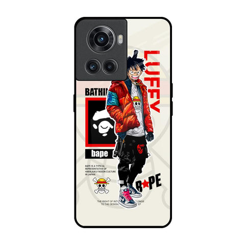 Bape Luffy OnePlus 10R 5G Glass Back Cover Online