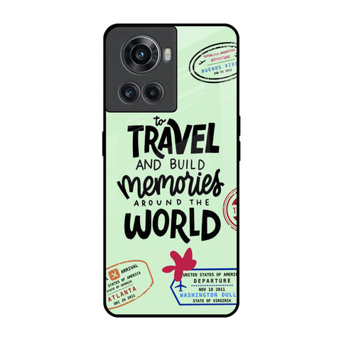 Travel Stamps OnePlus 10R 5G Glass Back Cover Online