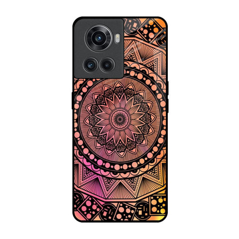 Floral Mandala OnePlus 10R 5G Glass Back Cover Online