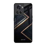 Sleek Golden & Navy OnePlus 10R 5G Glass Back Cover Online