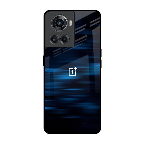 Blue Rough Abstract OnePlus 10R 5G Glass Back Cover Online