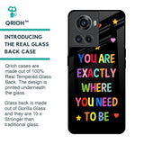 Magical Words Glass Case for OnePlus 10R 5G