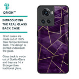 Geometric Purple Glass Case For OnePlus 10R 5G