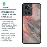 Pink And Grey Marble Glass Case For OnePlus 10R 5G