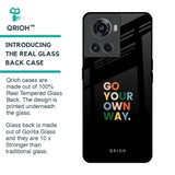 Go Your Own Way Glass Case for OnePlus 10R 5G
