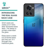Blue Rhombus Pattern Glass Case for OnePlus 10R 5G