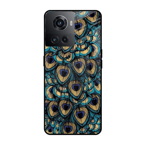 Peacock Feathers OnePlus 10R 5G Glass Cases & Covers Online