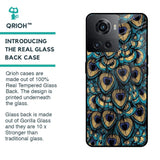 Peacock Feathers Glass case for OnePlus 10R 5G