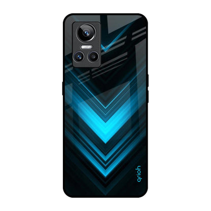 Vertical Blue Arrow Realme GT Neo 3 Glass Back Cover Online
