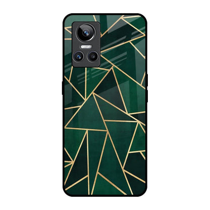 Abstract Green Realme GT Neo 3 Glass Back Cover Online