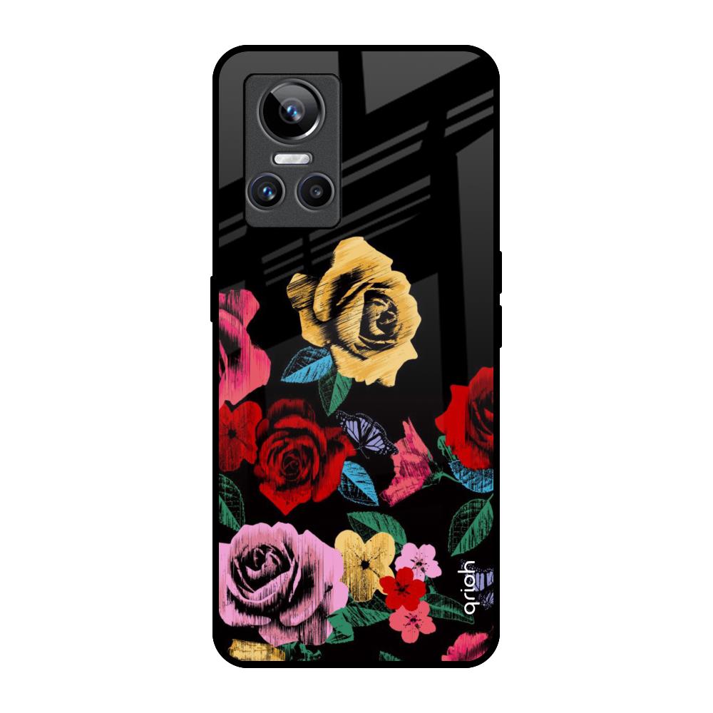 Floral Decorative Realme GT Neo 3 Glass Back Cover Online