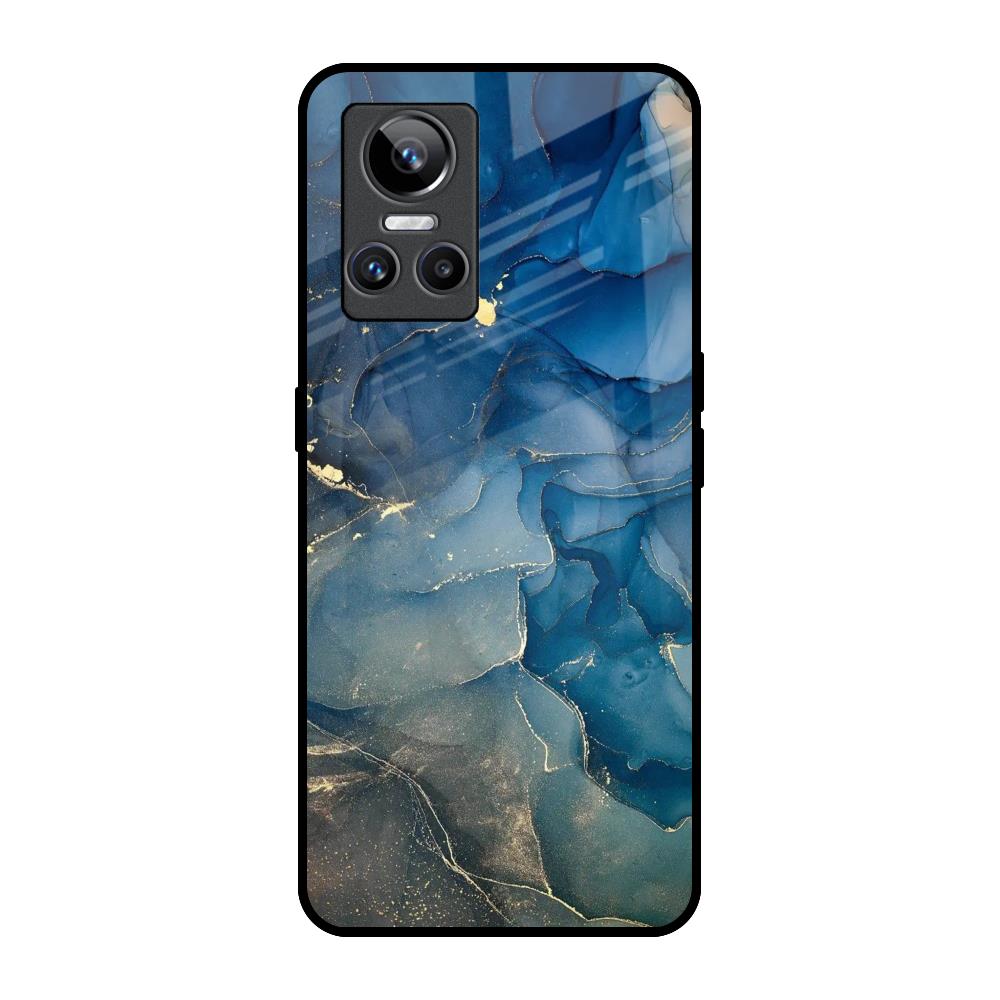 Blue Cool Marble Realme GT Neo 3 Glass Back Cover Online