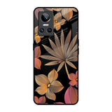 Lines Pattern Flowers Realme GT Neo 3 Glass Back Cover Online