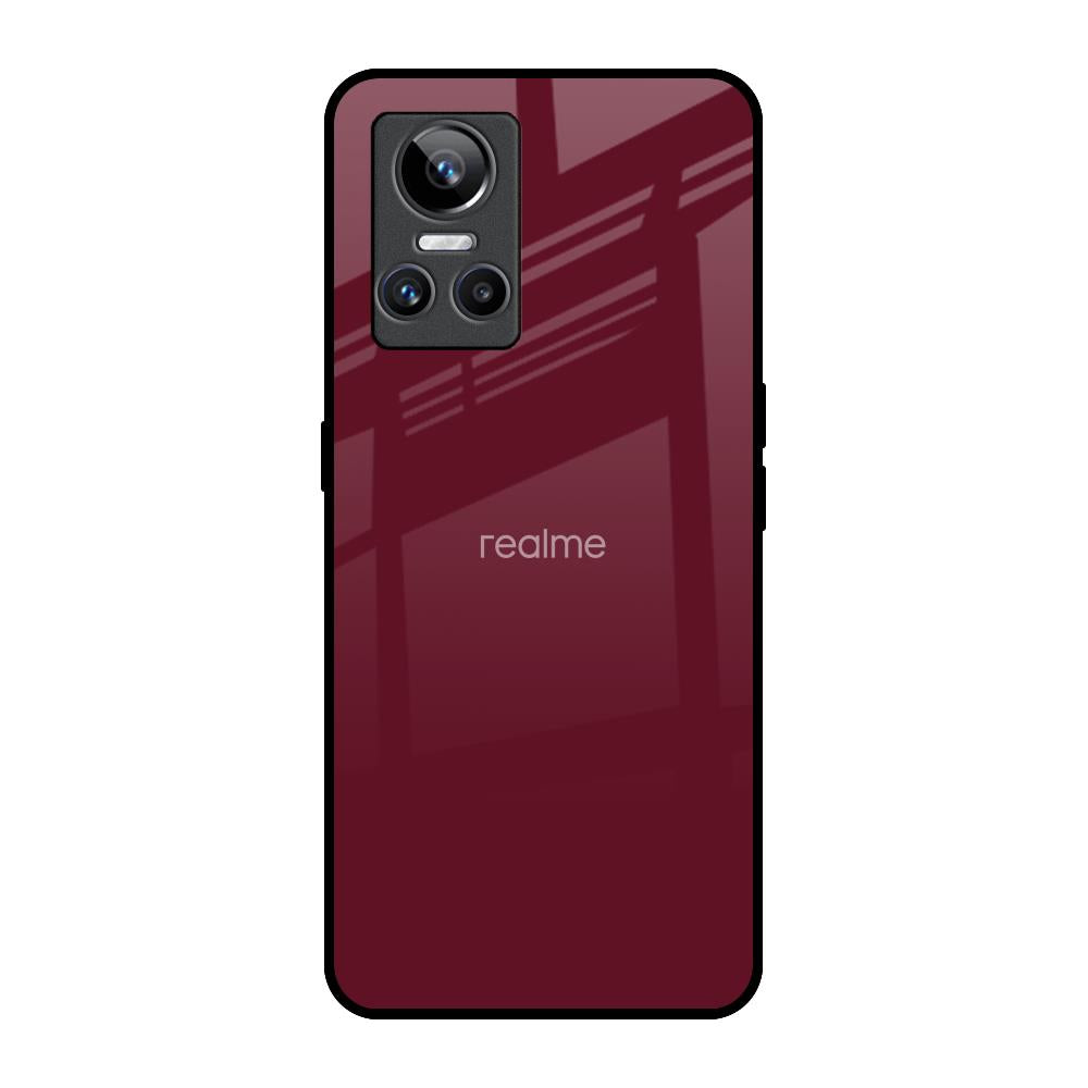 Classic Burgundy Realme GT Neo 3 Glass Back Cover Online