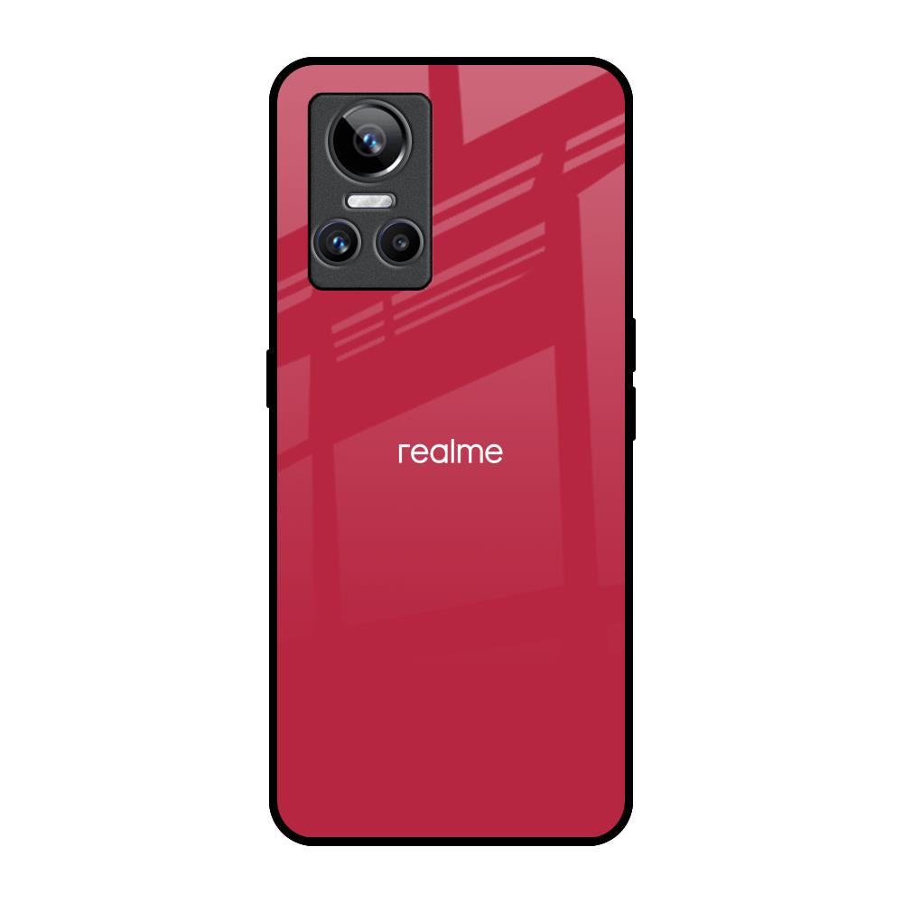 Solo Maroon Realme GT Neo 3 Glass Back Cover Online