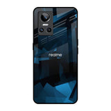 Polygonal Blue Box Realme GT Neo 3 Glass Back Cover Online