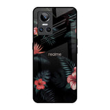 Tropical Art Flower Realme GT Neo 3 Glass Back Cover Online