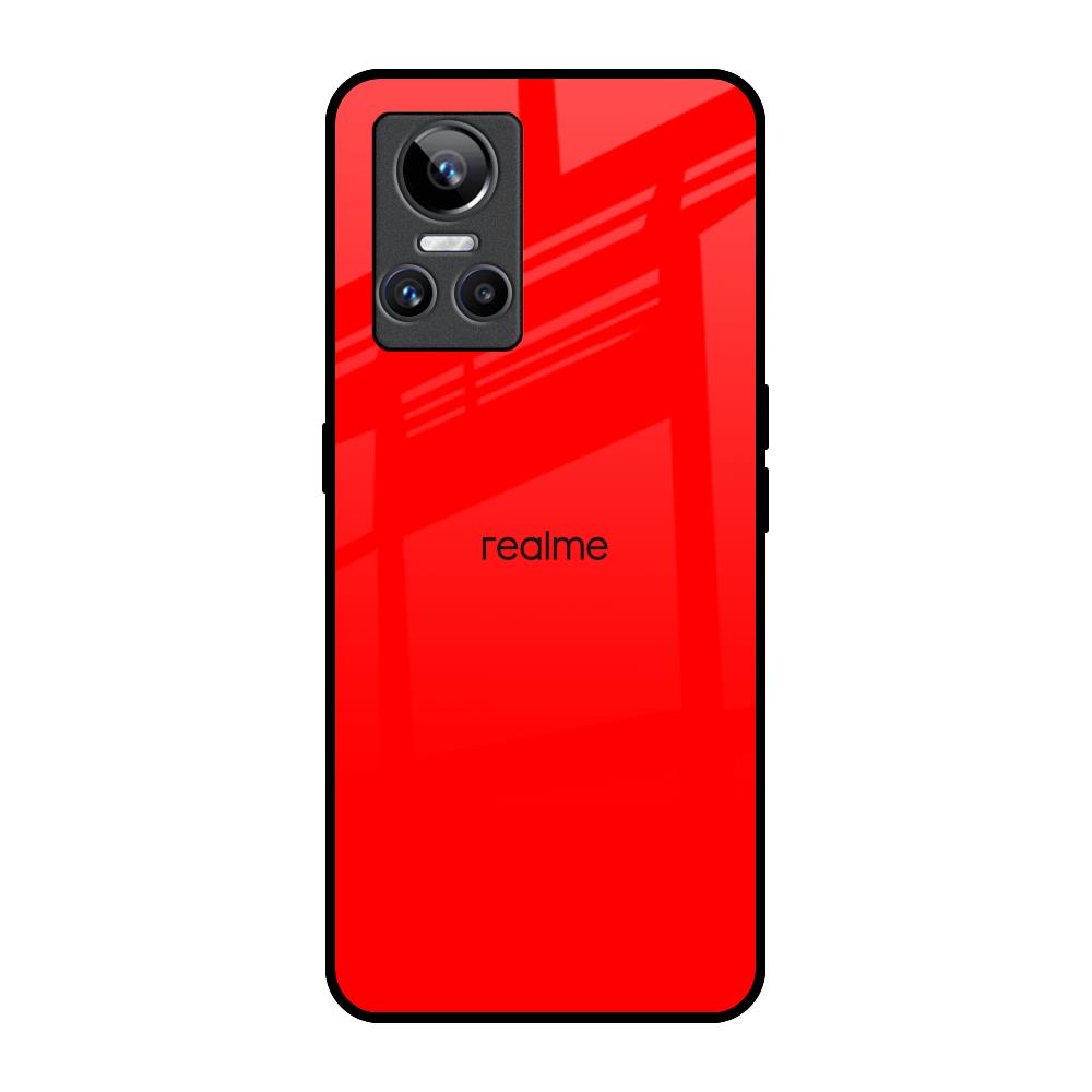 Blood Red Realme GT Neo 3 Glass Back Cover Online