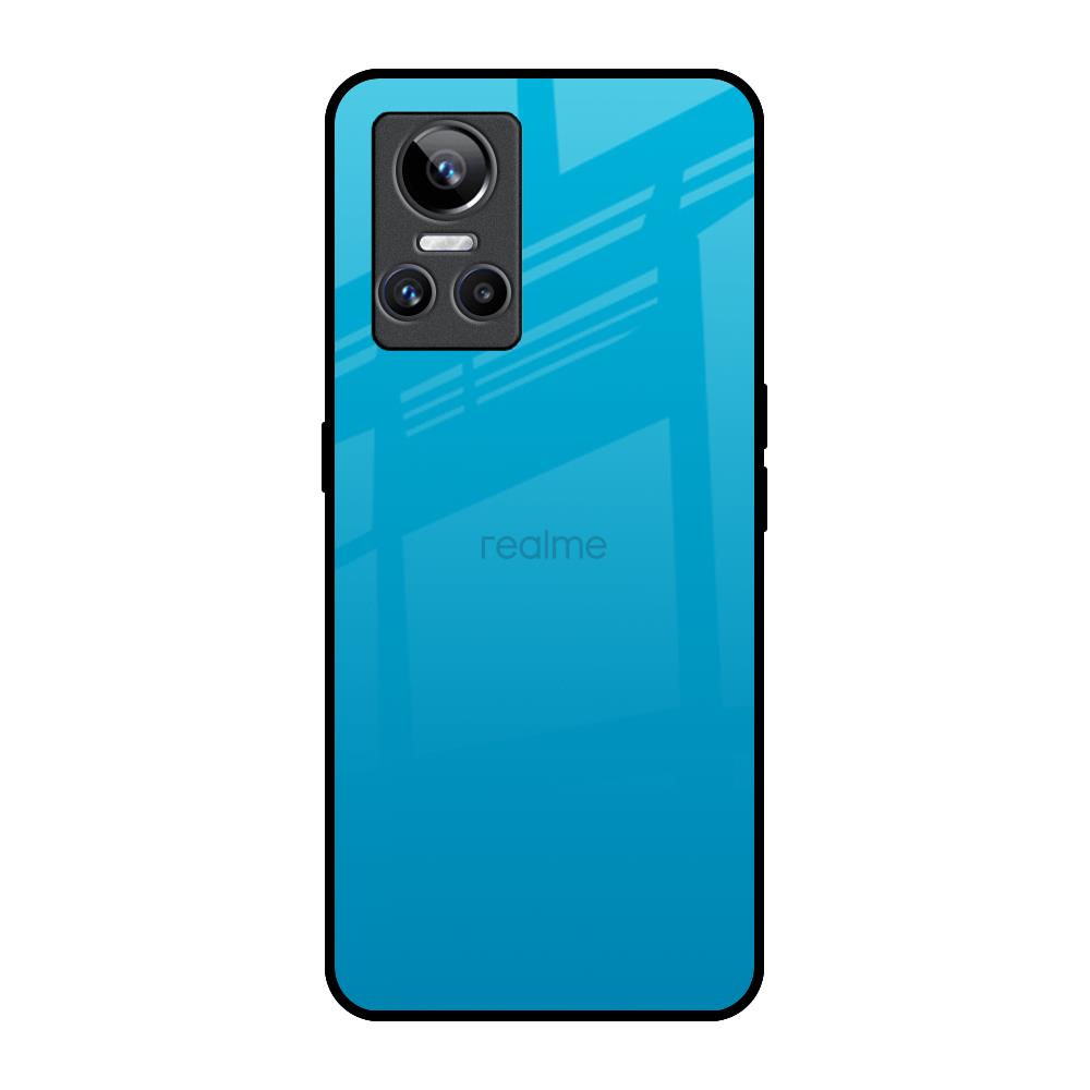 Blue Aqua Realme GT Neo 3 Glass Back Cover Online