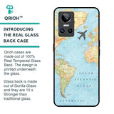 Travel Map Glass Case for Realme GT Neo 3