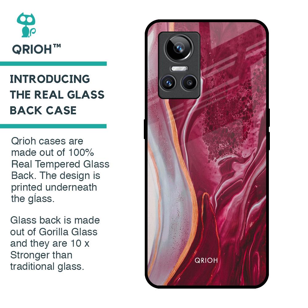 Crimson Ruby Glass Case for Realme GT Neo 3