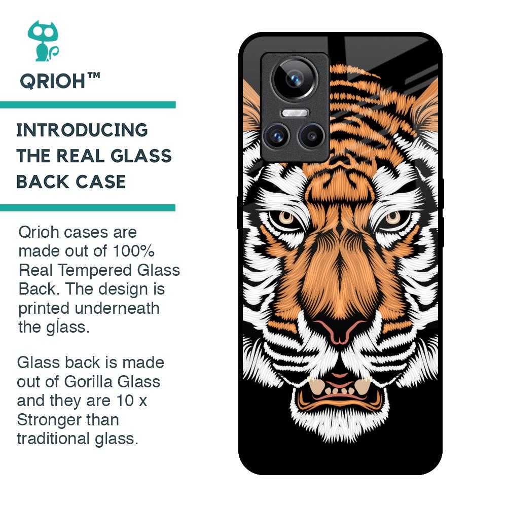 Angry Tiger Glass Case For Realme GT Neo 3
