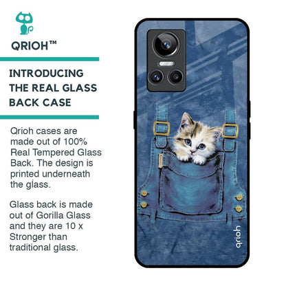 Kitty In Pocket Glass Case For Realme GT Neo 3