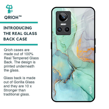 Green Marble Glass Case for Realme GT Neo 3