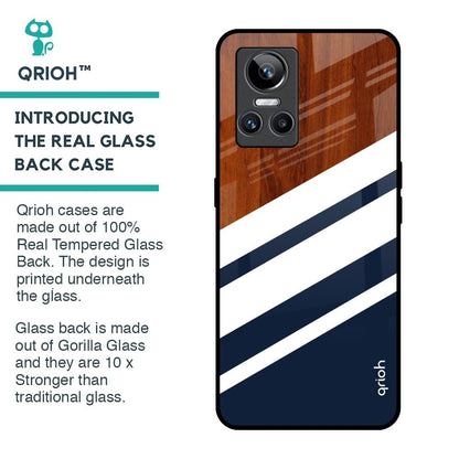 Bold Stripes Glass Case for Realme GT Neo 3
