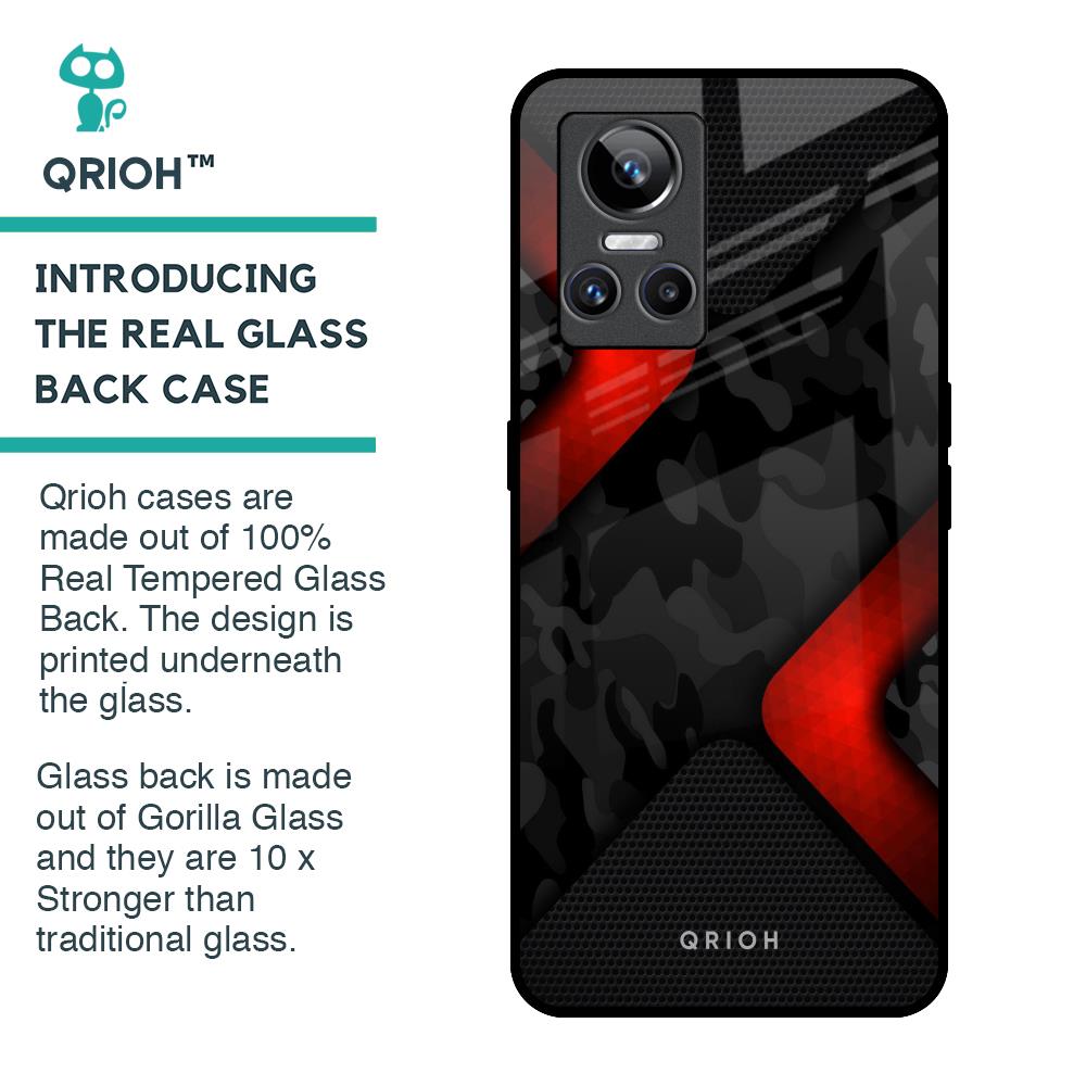 Modern Camo Abstract Glass Case for Realme GT Neo 3